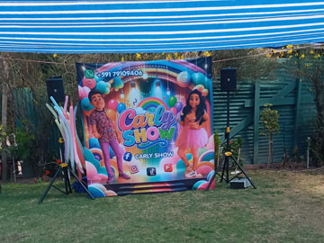 Decoración de animación para fiesta infantil